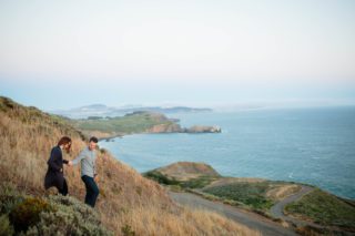 marin headlands hike engagement session photos san francisco wedding photographer