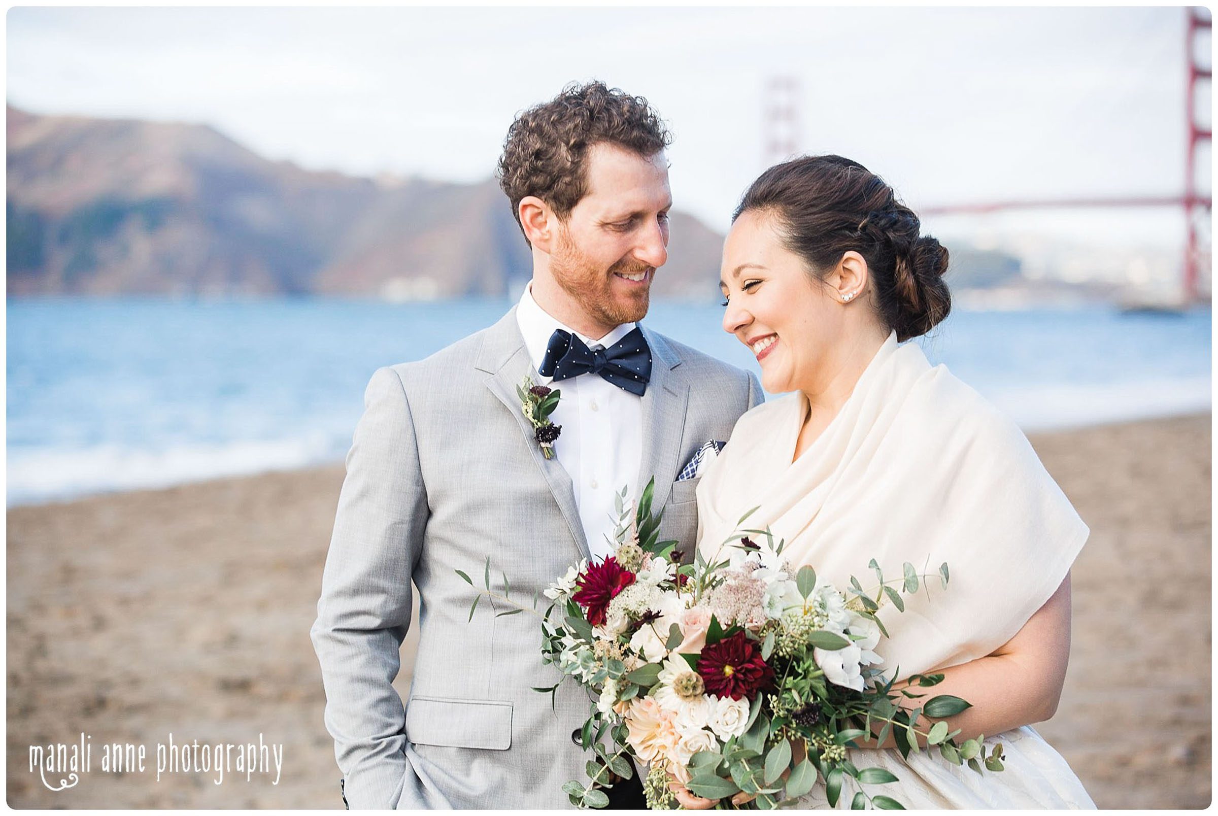 baker beach wedding photos, baker beach wedding photographer, baker beach elopement photographer