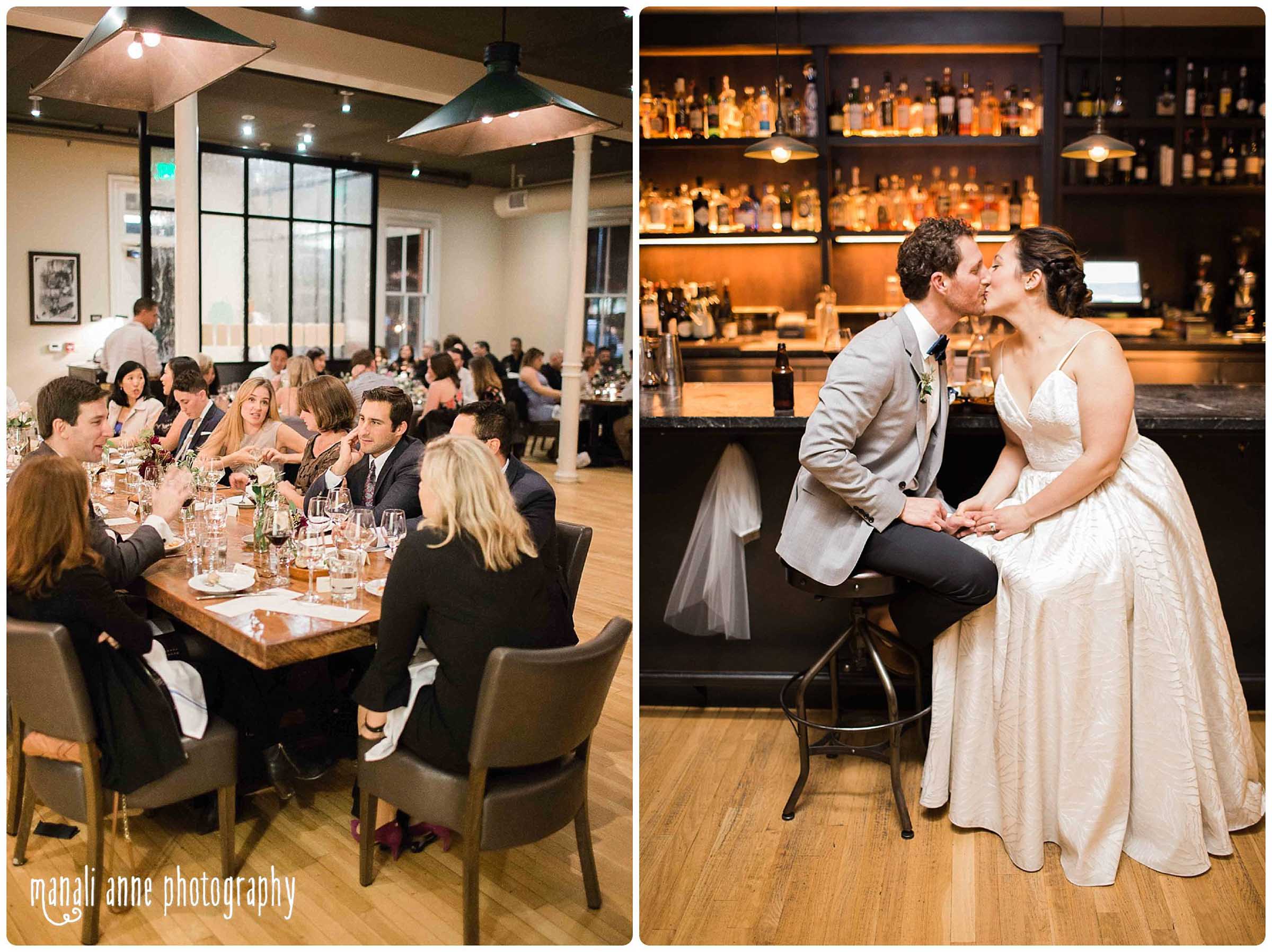 commissary sf restaurant wedding reception, San Fransisco wedding photographer