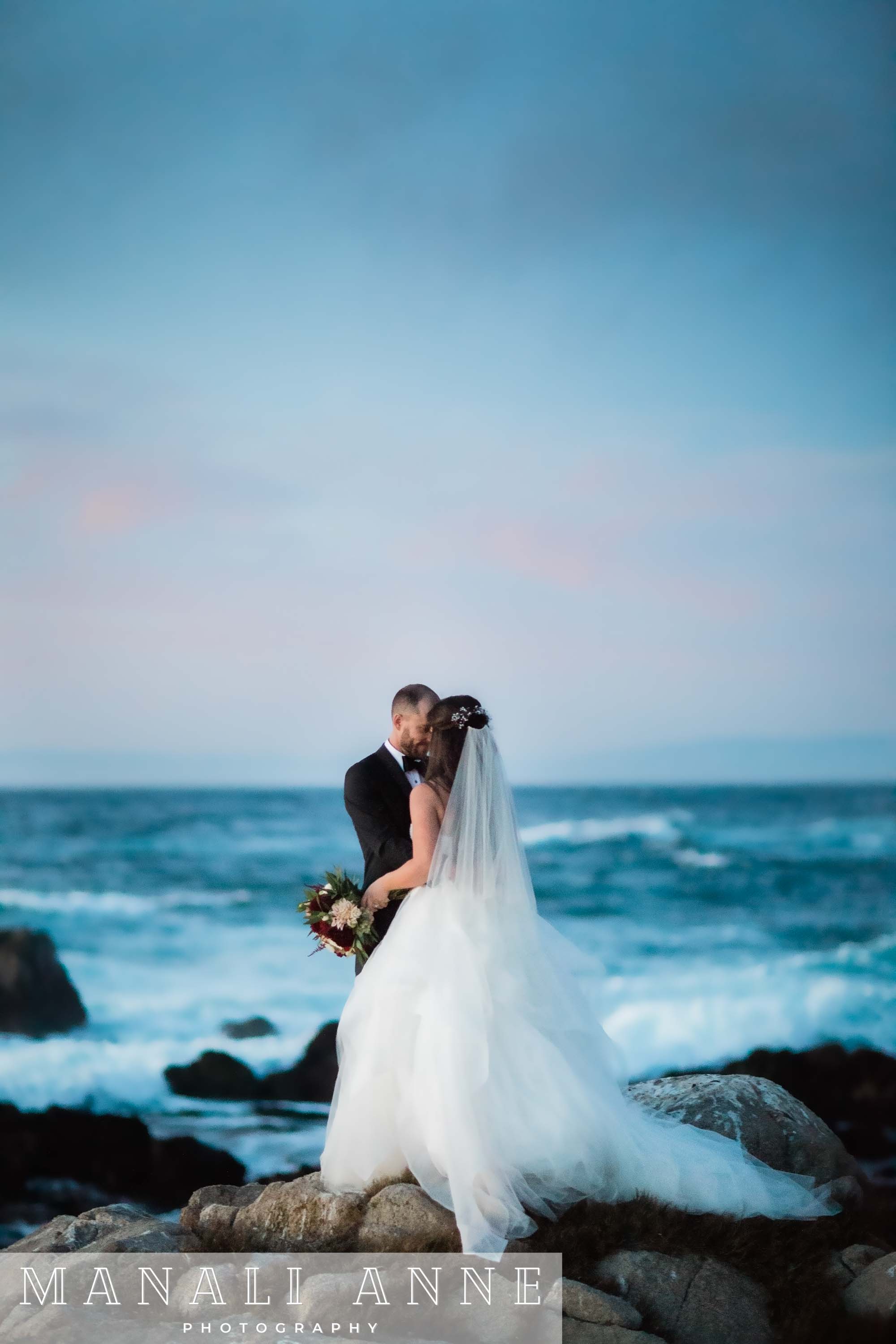 17 Mile Drive Wedding, Hole 14, Monterey Peninsula Country Club, Pebble Beach Beach