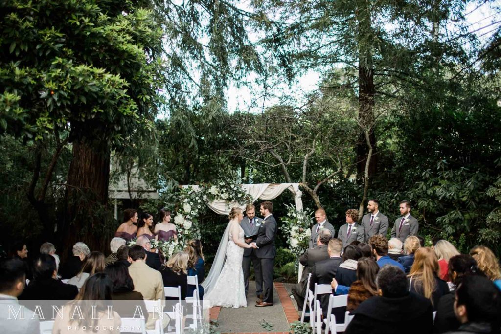 Outdoor Art Club Wedding ceremony