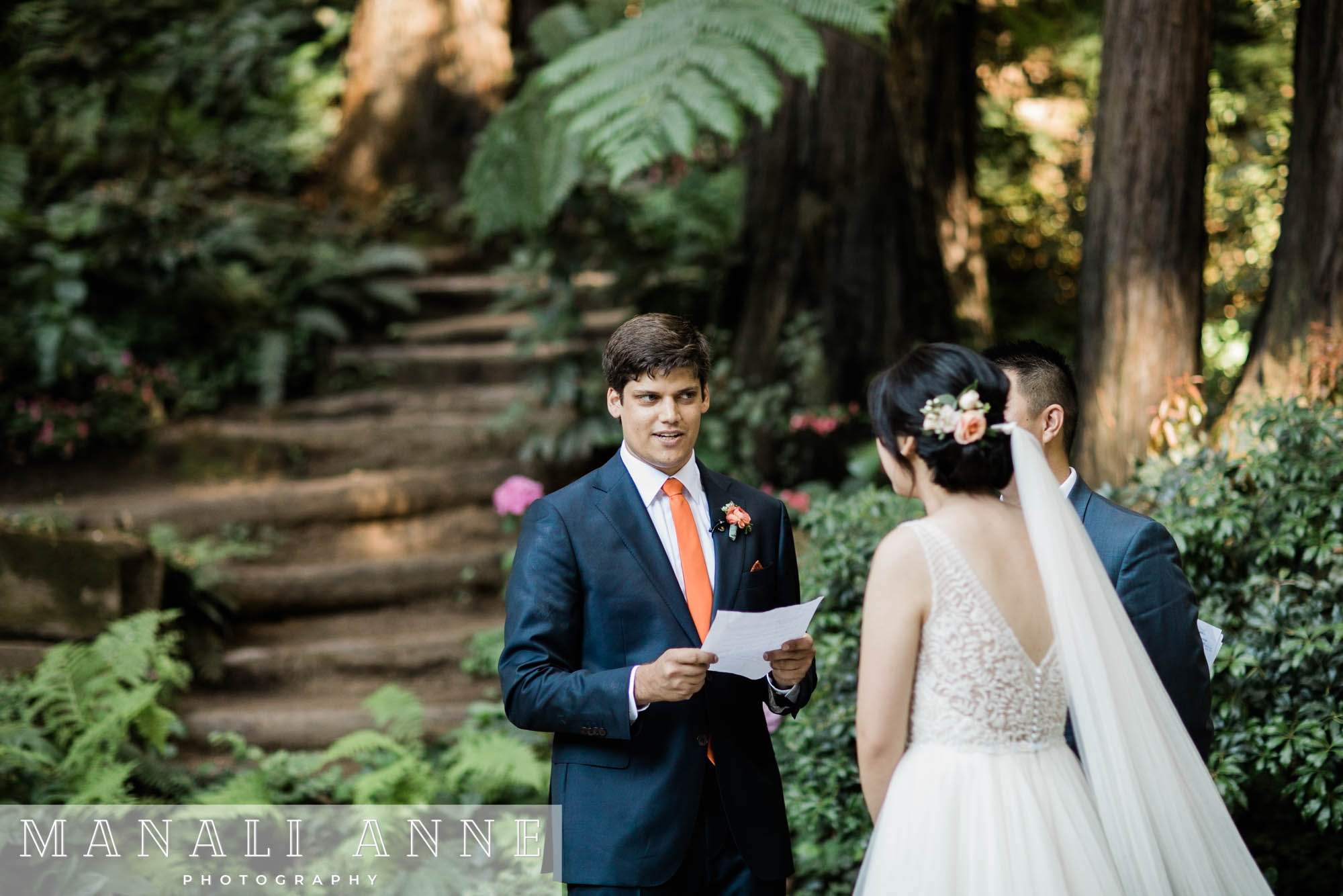 Nestldown Wedding Ceremony, Los Gatos, Santa Cruz