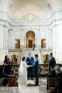 San Francisco City Hall Mayor's Balcony Wedding