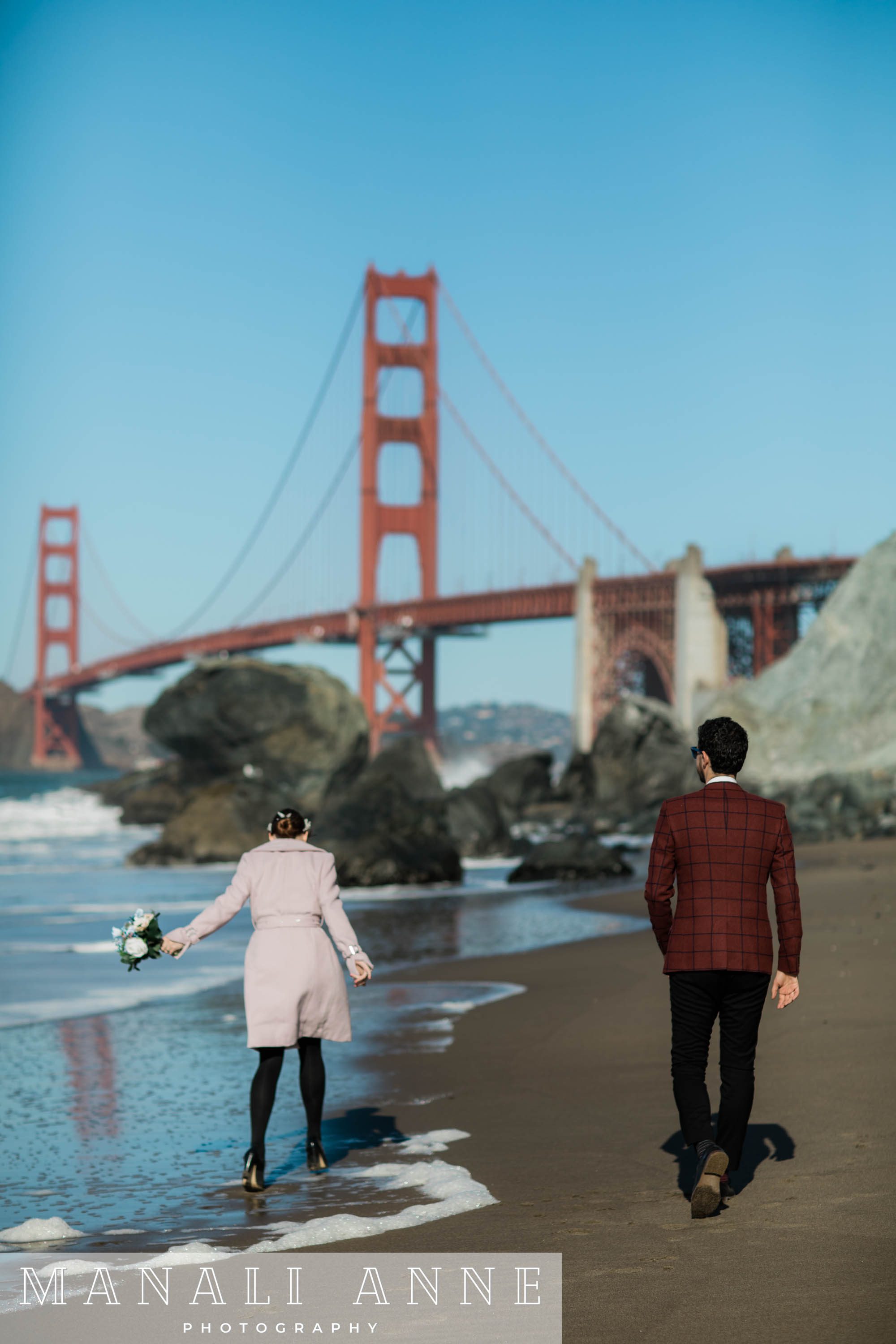 San Francisco Marshall's Beach Wedding Engagement Photos
