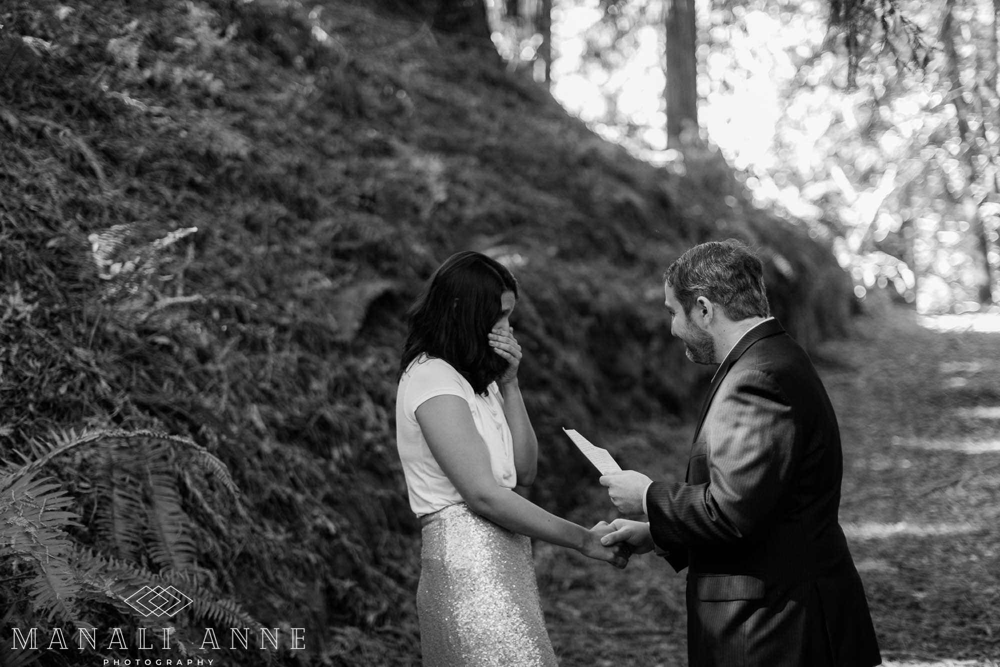 Pearson Ranch wedding, Woodside, CA, elopement